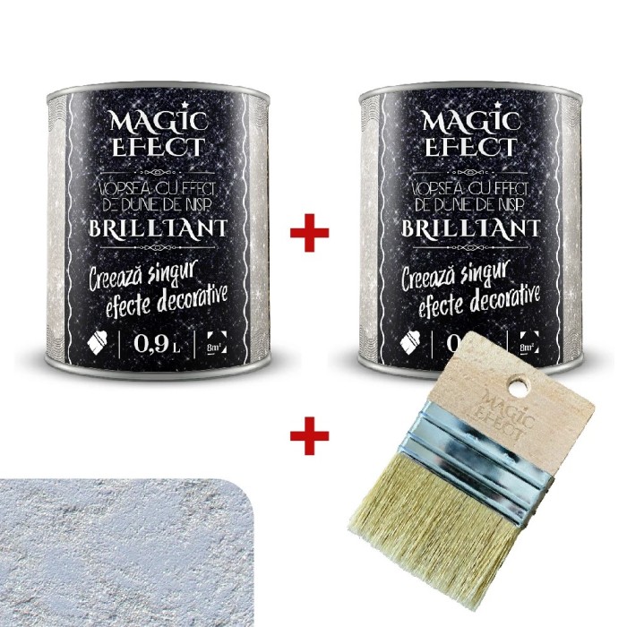 Pachet 1+1 Vopsea Decorativă Magic Effect Crem C01 0.9L