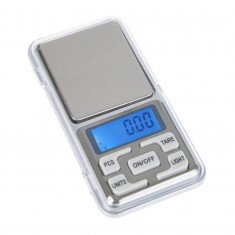 Cantar electronic portabil pentru monede, bijuterii, 500 gr, precizie 0.01 gr