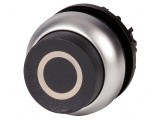 Comutator Negru 22mm Acționat prin Apăsare