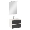 Mobilier complet de baie Vario Forte 60 alb-antracit
