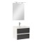 Mobilier complet de baie Vario Forte 60 alb-antracit