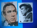 HOPCT LOT NR 1375 ANTHONY QUINN -ACTORI/ ARTISTI-2 CARTI POSTALE-NECIRCULATE, Necirculata, Printata
