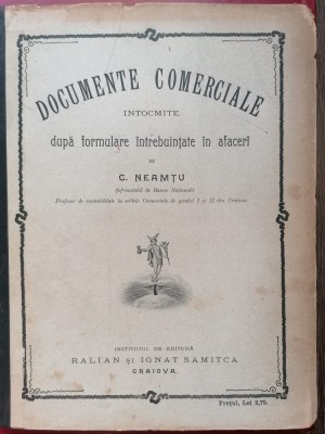 C. Neamțu Documente Comerciale foto