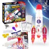 Set educational stiintific ZYTEQ&reg;️, racheta spatiala cu abur, experiment chimic, multicolor, 40cm, Altele, Unisex