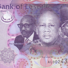 Bancnota Lesotho 50 Maloti 2013 - P23b UNC