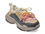 Pantofi sport GRYXX gri, 22681, din material textil si piele naturala