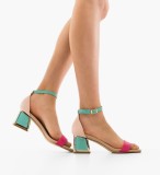 Sandale cu toc Bryan Fuchsia