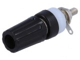 Soclu Banană 4mm Negru 15A 250VDC, CLIFF