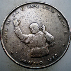 7.507 CAPUL VERDE CABO CAPE PAPA IOAN PAUL II 100 FRANCS FRANCI 1990