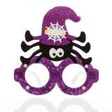 Ochelari Deghizare Halloween, Model Păianjen, Culoare Mov, Dimensiune 13x10cm, Material PVC