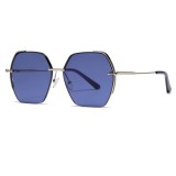 Ochelari Supradimensionati Femei - Techsuit Sunglasses (8561) - Silver / Blue
