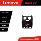 Navigatie Dacia Duster 2012-2019 Lenovo Kit-157 8 core QLED 2K 4+64 360 Android Waze USB Navigatie Internet Youtube Radio