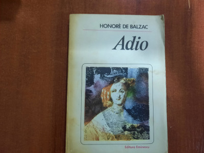 Adio de Honore de Balzac foto