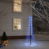 Brad de Craciun, 108 LED-uri albastre, 180 cm, cu tarus, GartenMobel Dekor, vidaXL