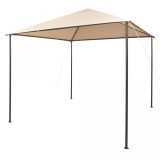 Foișor pavilion cort, baldachin, 3x3 m oțel, bej, vidaXL