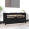 Gossi comoda tv, negru, 114x35x52 cm, lemn masiv de pin