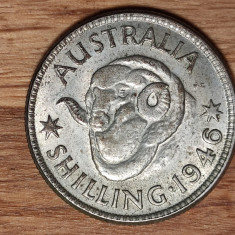 Australia -moneda de colectie- 1 shilling 1946 argint -George VI- xf+/aunc
