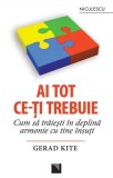 Ai tot ce-ţi trebuie. Cum să trăieşti &icirc;n deplină armonie cu tine &icirc;nsuţi - Paperback brosat - Gerad Kite - Niculescu