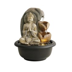 Fantana arteziana cu LED si figurina Buddha, 16 x 20 cm