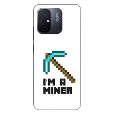 Husa compatibila cu Xiaomi Redmi 12C Silicon Gel Tpu Model Minecraft Miner