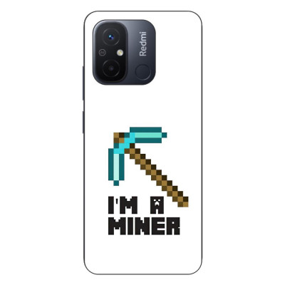 Husa compatibila cu Xiaomi Redmi 12C Silicon Gel Tpu Model Minecraft Miner foto