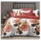 Lenjerie pat dublu,bumbac finet,6 piese,cearceaf cu elastic 180x200cm, cearceaf pilota 200x230cm, 2 fete de perna 50x70, 2 fete de perna 70x70-A1130