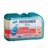 Cumpara ieftin Aspirator nazal bebelusi PHYSIOMER + 5 filtre, varf ultra-moale, igiena nazala, desfundare nas, fara BPA ftalati