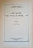 Anuar Arhiva Folclor Vol. IV, Ion Muslea, 1937, Imprimeria Nationala, Carte Folclor Romana