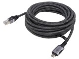Cablu USB C la RJ45 5m Negru/Gri