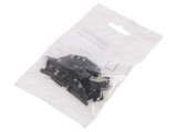 Obturator Negru cu Orificiu pentru Profil LED, Set 20 Bucăți