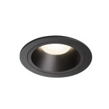 Spot incastrat, NUMINOS L Ceiling lights, black Indoor LED recessed ceiling light black/black 4000K 55&deg;,, SLV