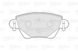 VALEO 301434 FIRST set placute frana,frana disc