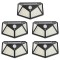 Set 5 Lampi Solare de exterior, APF, 100 LED SMD, Cu Senzor de miscare si lumina, 3 moduri de functionare