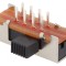 Comutator glisant 3 poziții SP3T 0.3A 30VDC pentru PCB THT