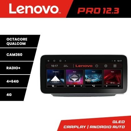 Navigatie Fiat Ducato 2021- Lenovo Qled 12.3 inch Octa Core 4+64 360 DSP ADAS carplay android auto radio internet KIT-ducato2024+PRO-12.3-4+64 CarStor