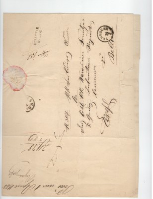 Austria.1855 Scrisoare prefilatelica Timisoara-Bjelovar XR.6 foto