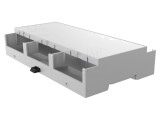 Carcasă pentru Şină DIN 90x158x32mm Gri