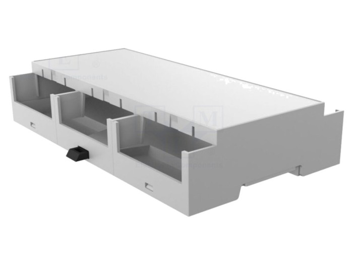 Carcasă DIN 9 module, gri