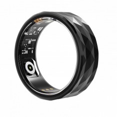 Inel iSEN R12M Smart Ring Black, HR, SpO2, Monitorizare somn, Contor calorii, Multi Sport, Aplicatie dedicata: LuckRing, 15mAh, IP68