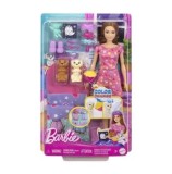 Cumpara ieftin Set de joaca Barbie Color Change Family - Petrecere, cu doi catelusi
