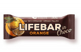 Lifebar baton cu portocale in ciocolata raw bio 40g