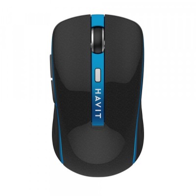 Mouse Wireless HAVIT MS951GT, 1000DPI - 1600DPI, Negru Albastru foto
