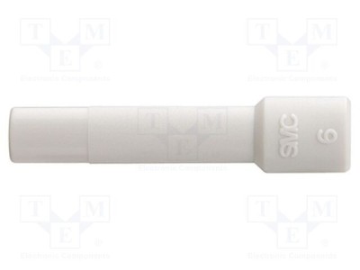 Obturator polipropilenă SMC L: 47mm albă &amp;Oslash;: 16mm foto
