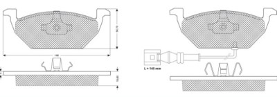 MTR MT446 set placute frana disc foto