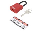 Lacat Rosu cu Toarta PANDUIT PSL-8 pentru Sistem Lockout, Blocare Echipamente