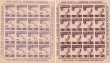 Romania 1946, LP 199 a, OSP, sport, dantelat + nedantelat, coli de 16, MNH