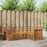 vidaXL Seturi de canapele 4 pcs natural Lemn Solid de Acacia 3374724