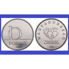 Ungaria 2020 - 10 forint - comemorativ, Omagiu eroilor de urgență
