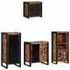 VidaXL Set de mobilier pentru baie cu raft 4 pcs Lemn recuperat solid 3305641