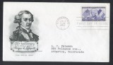 United States 1952 Lafayette FDC K.513